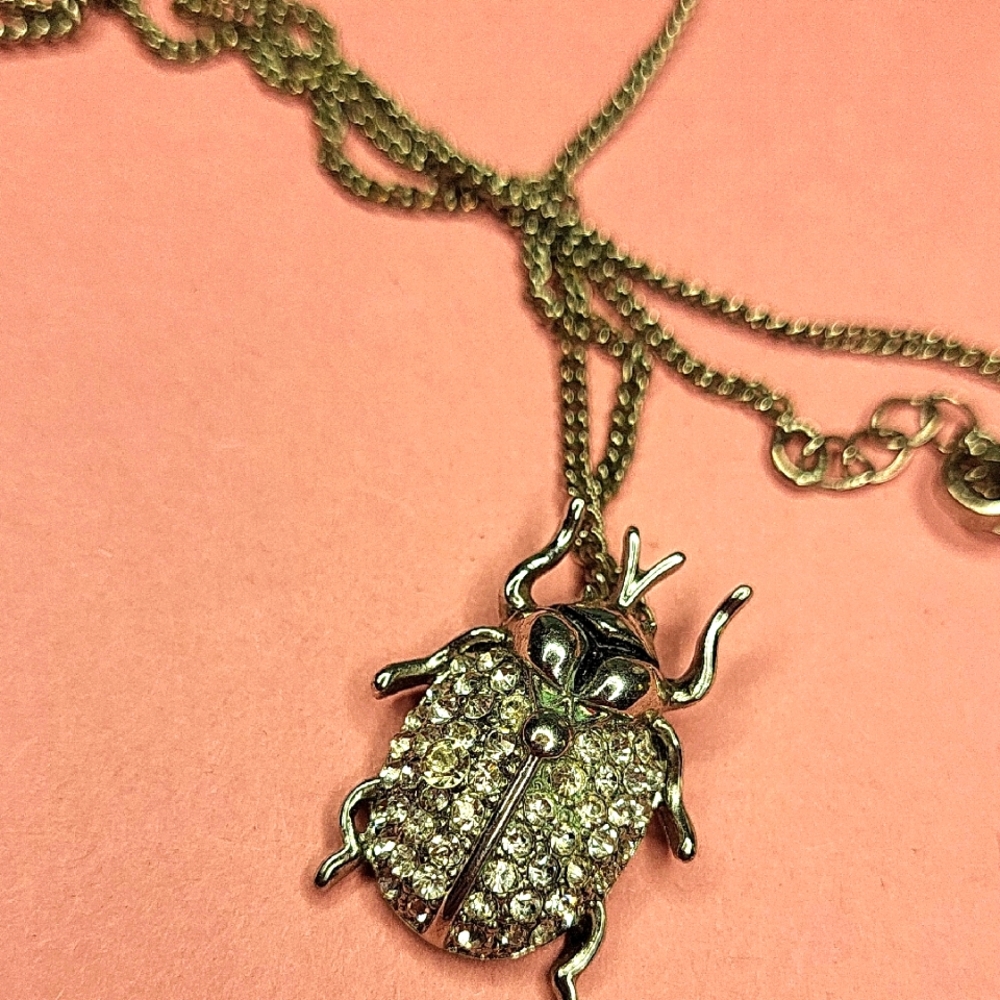 Beetle Pendant Necklace - Picture 2 of 2